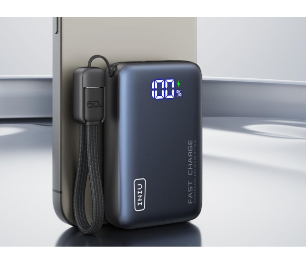INIU Pocket Pro 10000mAh 45W + kabel USB-C smycz - 1371575 - zdjęcie 4